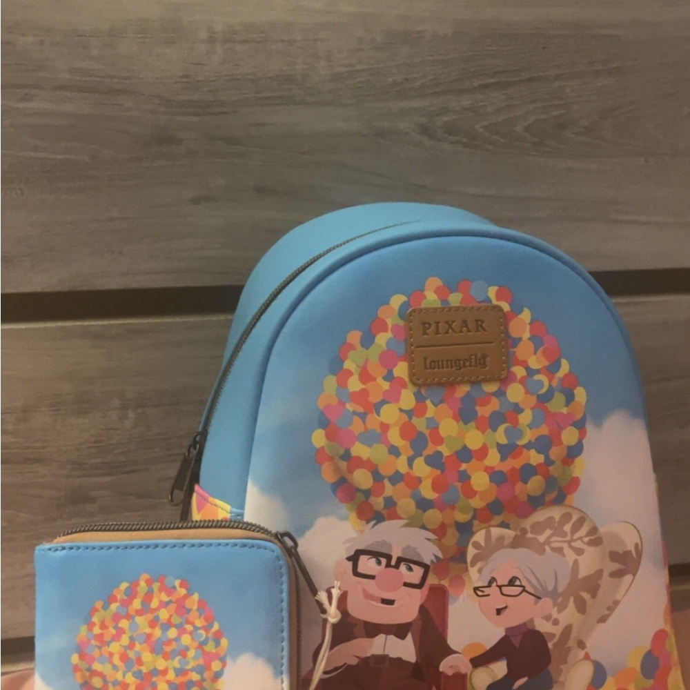 Loungefly Blue Up Balloon House Bag Set